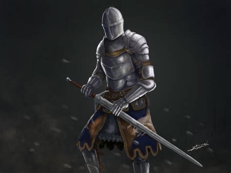 I did a digital art of a knight. Warden inspired. : r/forhonor