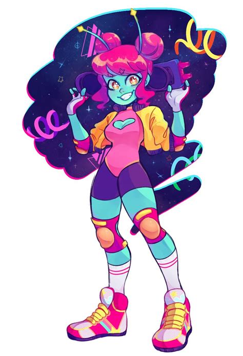 An Old Art I Drew Last Year In August Of My Oc Cece Shes A Traveling Space Alien That Got