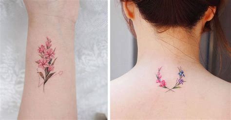 Gladiolus Flower Tattoo Drawing | Best Flower Site