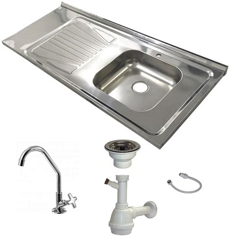 Pia Inox Fabrinox PSD1200E 120x52cm Cuba Direita Kit Completo