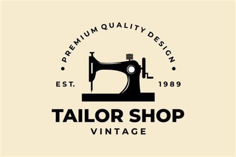 Tailor Vector Logo Sewing Machine Logo Graphic By HFZ13 Creative Fabrica