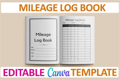 Mileage Log Book Graphic By KDP PRO KING Creative Fabrica