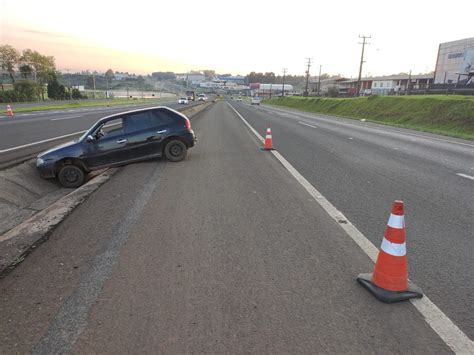 Motorista Embriagado Se Envolve Em Acidente Na Br Em Guarapuava