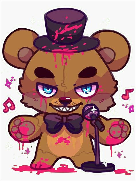 Pegatina Fnaf Security Breach Jefe Fnaf Security Breach El Oso Fnaf