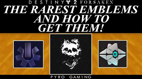 Destiny 2 Rare Emblems
