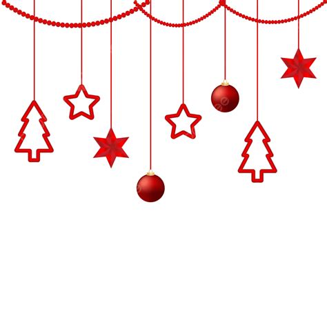 Decoración De Adornos Navideños Colgantes Rojos PNG dibujos Navidad