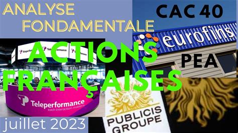 Analyse Fondamentale D Actions Fran Aises Pea Communication Services