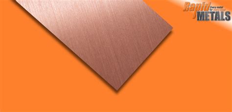 Copper Sheet 1mm - Rapid cutting from Rapid Metals