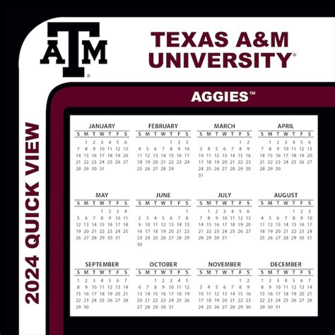 Tamu Calendar Summer 2025 Melba Larine