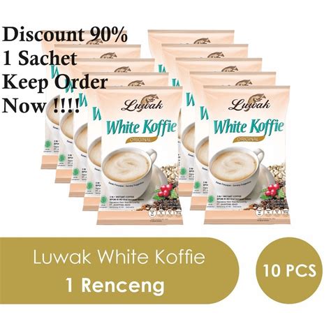 Jual Luwak White Coffee Rasa Original Kopi Instant Sachet