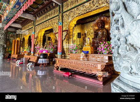 Three Of The Five Wisdom Buddhas Kek Lok Si Buddhist Temple George