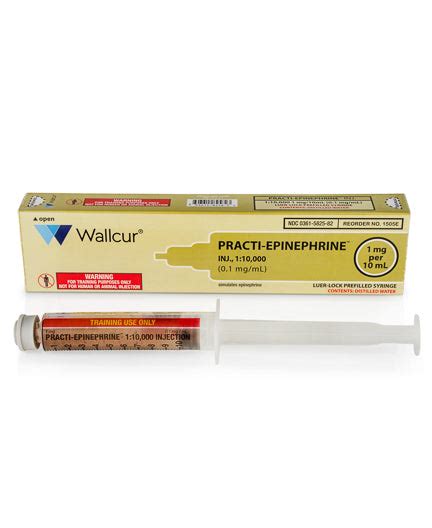 Practi Epinephrine™ Iv Code Med For Training Anchor Supply