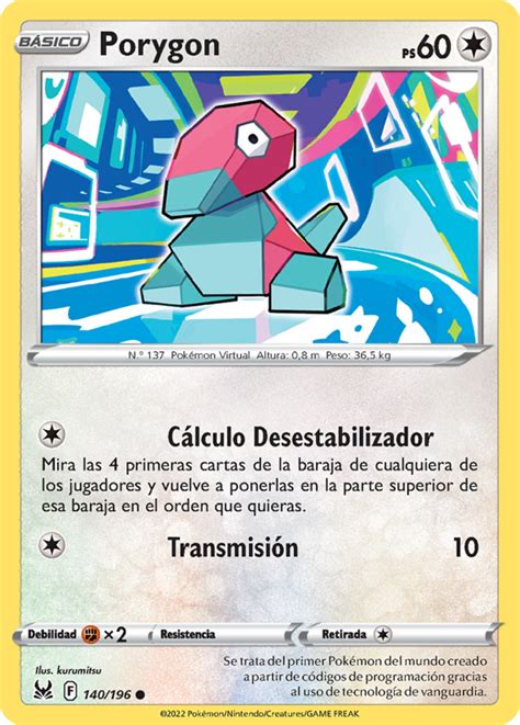 Porygon Origen Perdido Tcg Wikidex La Enciclopedia Pokémon