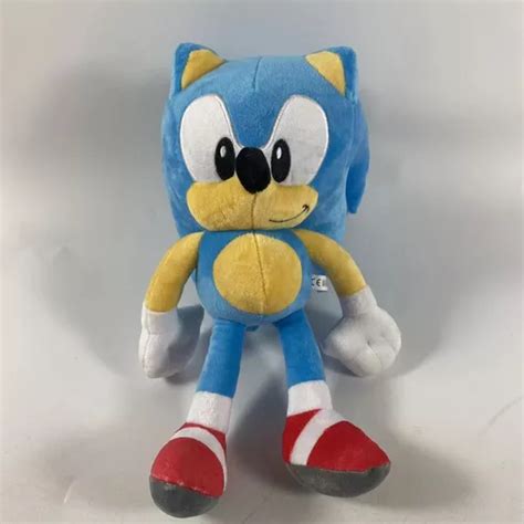 Mu Eco De Peluche Super Sonic The Hedgehog Stark Color Azul Claro