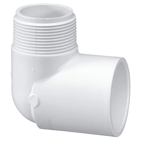 Ipex Schedule 40 Pvc 1 Socket X 1 Mpt 90 Degree Street Elbow 035502