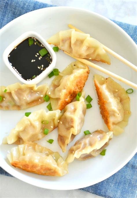 Pork Pot Stickers Herbs And Flour Recipe Pork Pot Stickers Recipes Potstickers Recipe