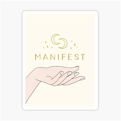 Manifest Sticker For Sale By Barlena Redbubble