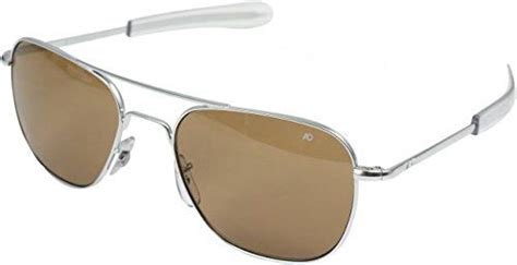 AO Eyewear Original Pilot Sunglasses 55mm Matte Chrome Frames With