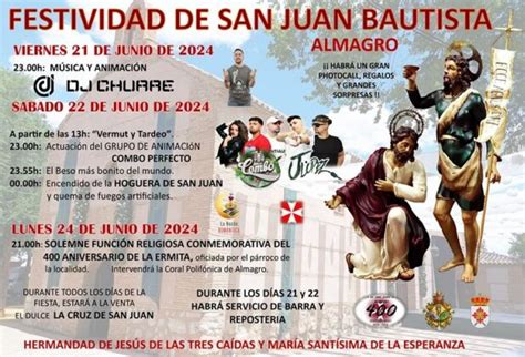 Almagro celebra la festividad de San Juan con música fuegos y mucha