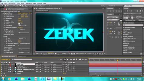 How To Create An Intro Adobe After Effects Part 2 Youtube