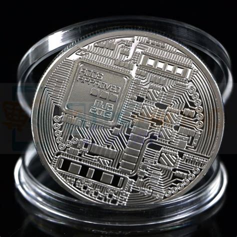 Монета Биткоин (BitCoin) сувенирная Серебро (не являются платёжным ...