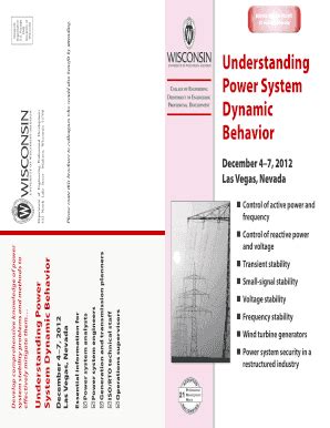 Fillable Online Epdfiles Engr Wisc Understanding Power System Dynamic