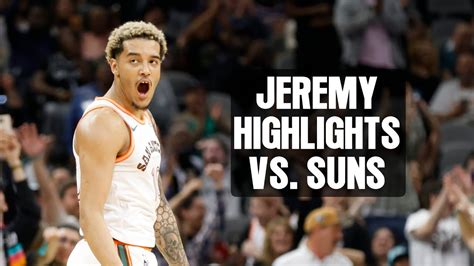 Jeremy Sochan Double Double Vs Phoenix Suns Youtube