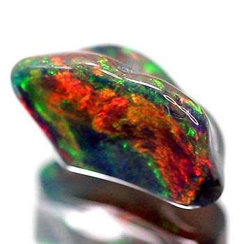 Edelsteine Und Diamanten Schwarzer Opal Kristall