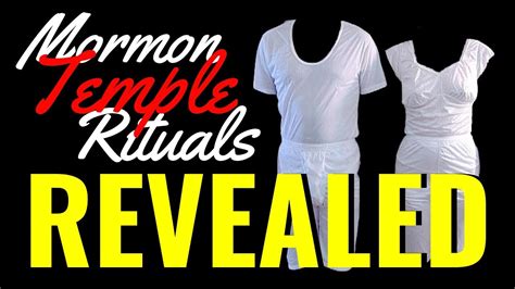 Secret Mormon Temple Rituals Revealed Youtube