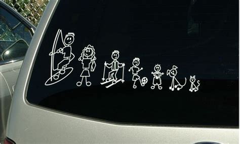 Up To 50% Off on Family Car Decal Stickers Set... | Groupon Goods