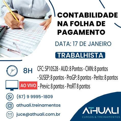 CONTABILIDADE DA FOLHA DE PAGAMENTO