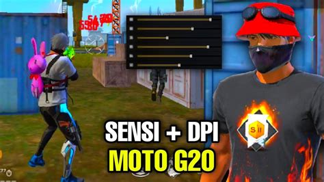 SAIU MELHOR SENSIBILIDADE E DPI PARA O MOTO G20 FREE FIRE ATUALIZADO