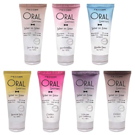 Oral Gourmet Sabor No Amor Gel Comestível 45g Pessini Gall Sex Shop
