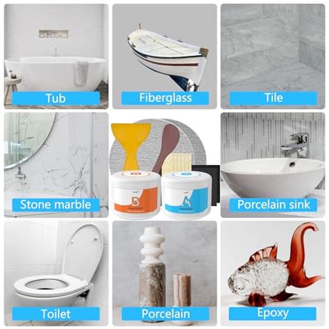 Snapklik Tub Repair Kit White Porcelain Repair Kit Oz