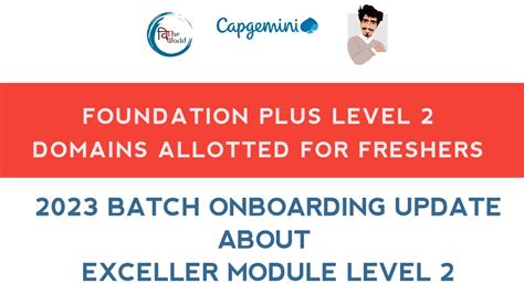 Capgemini Latest Onboarding Update For Batch Capgemini Exceller