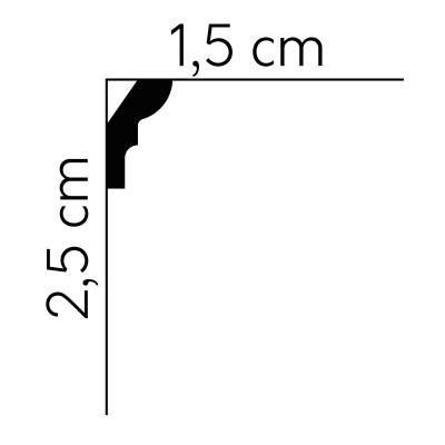 Stuckleiste Arras Ne X X Mm Deckenleiste Polystyrol Wei