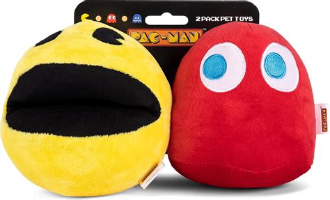 Pet Supplies Pac Man For Pets 2 Piece 6 Pac Man And Blinky Plush