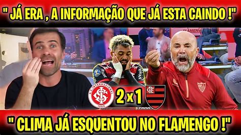 PILHADO SE EXALTOU E DESCEU A LENHA NO FLAMENGO DE SAMPAOLI YouTube