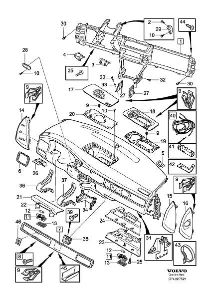 Volvo S60 Cover - 9178987 | Volvo Parts Webstore, Oak Park IL