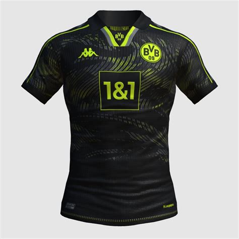 Dortmund X Kappa Away Comp FIFA 23 Kit Creator Showcase