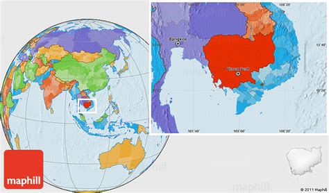 World Map Of Cambodia United States Map