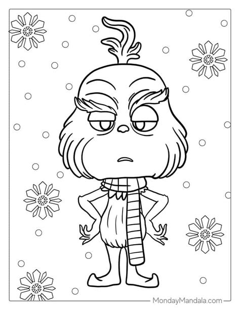 Baby Grinch Coloring Pages Coloring Nation