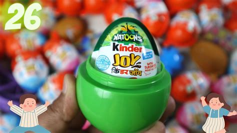 Yummy Natoons Kinder Joy Eggs Opening ASMR Kinder Joy Surprise Toy