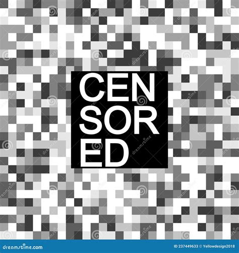 Censor Skin Tone Pixel Background Vector Illustration CartoonDealer