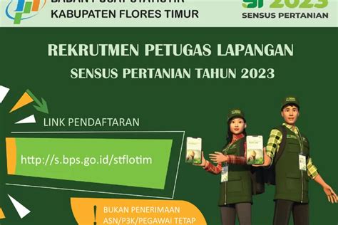 BPS Flotim Buka Perekrutan Petugas Lapangan Sensus Pertanian Berminat