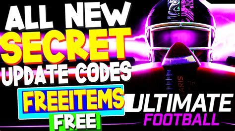 New All Working Update Codes For Ultimate Football Roblox Ultimate