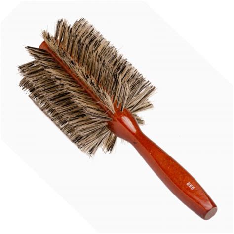 Long Boar Bristle Round Brush