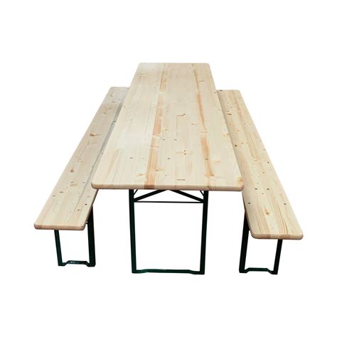 Table brasserie 200x70cm BANCS NON COMPRIS Piètement cornière Acier