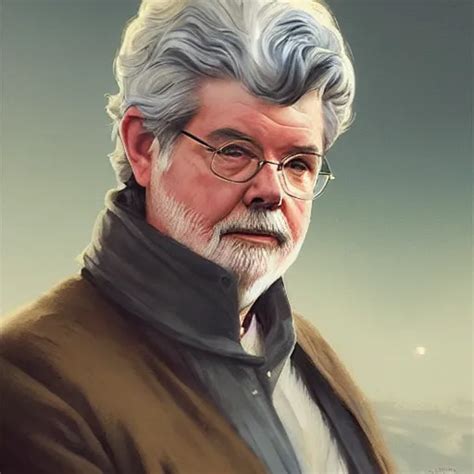 A Portrait Of George Lucas Star Wars Art Art By Greg Stable