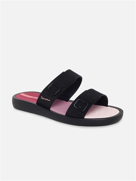 Buy Ipanema Women Black And Pink Printed Thong Flip Flops Flip Flops